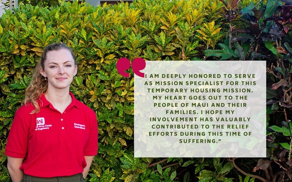 Hawaiʻi Wildfires Response Mission USACE Employee Spotlight – Anne Wurtenberger