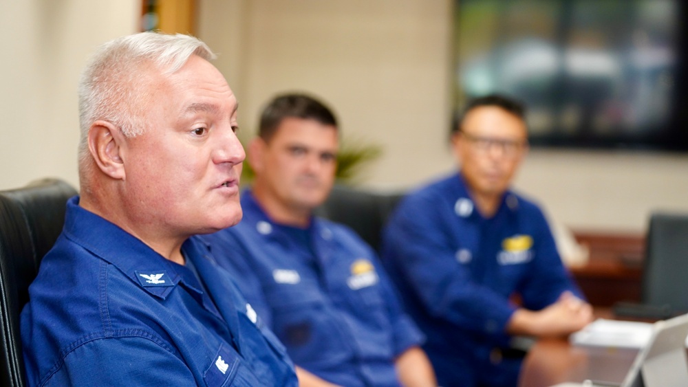 Father Daniel Mode visits U.S. Coast Guard in Guam