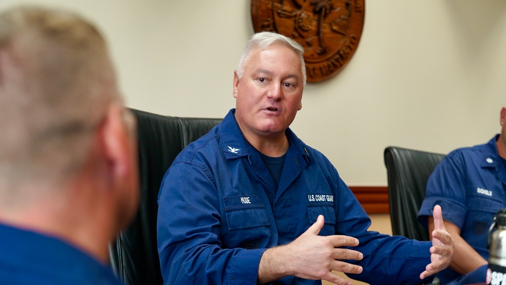 Father Daniel Mode visits U.S. Coast Guard in Guam