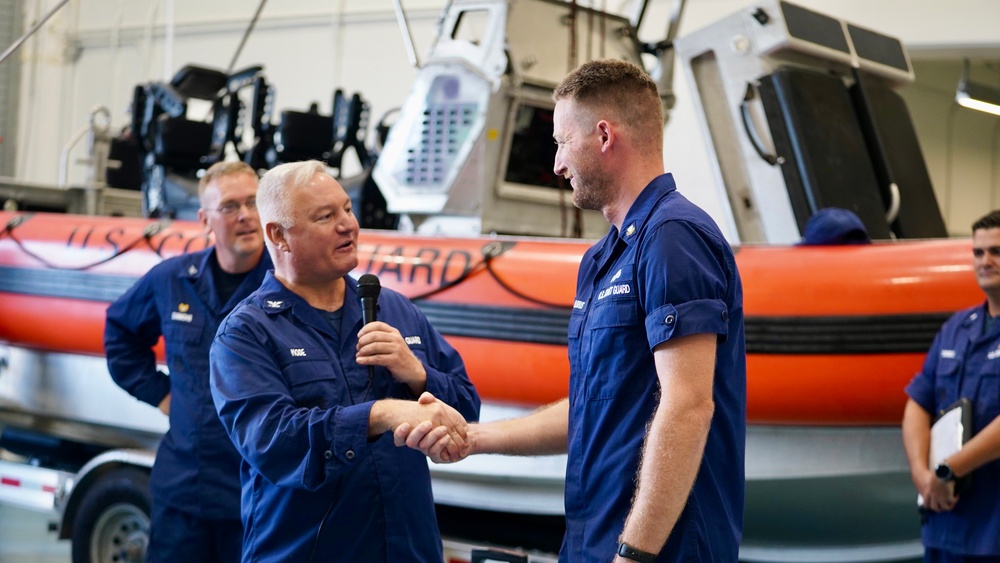 Father Daniel Mode visits U.S. Coast Guard in Guam