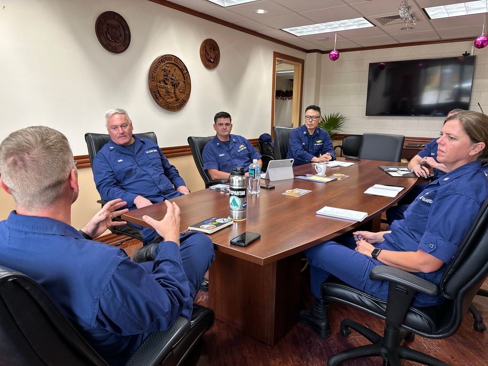 Father Daniel Mode visits U.S. Coast Guard in Guam