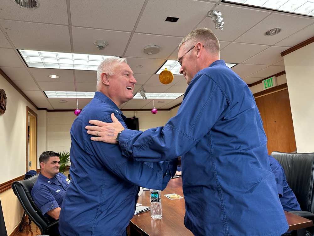 Father Daniel Mode visits U.S. Coast Guard in Guam