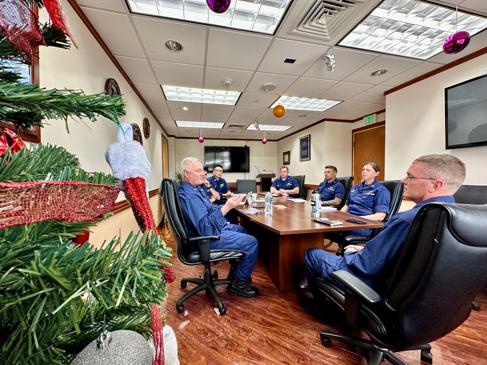 Father Daniel Mode visits U.S. Coast Guard in Guam