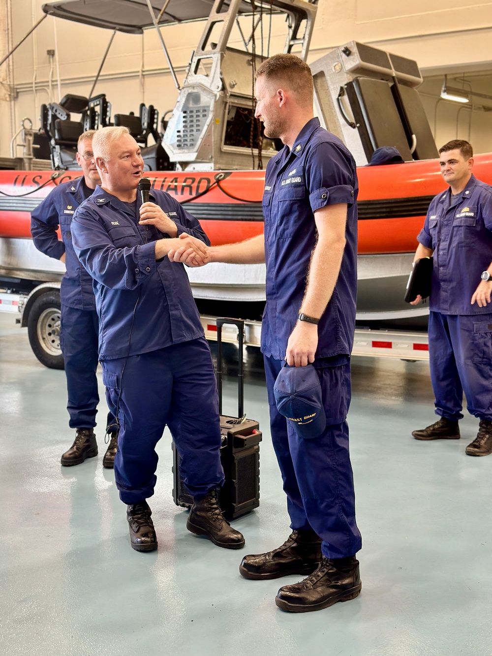 Father Daniel Mode visits U.S. Coast Guard in Guam