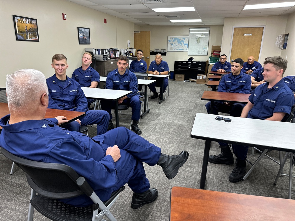 Father Daniel Mode visits U.S. Coast Guard in Guam