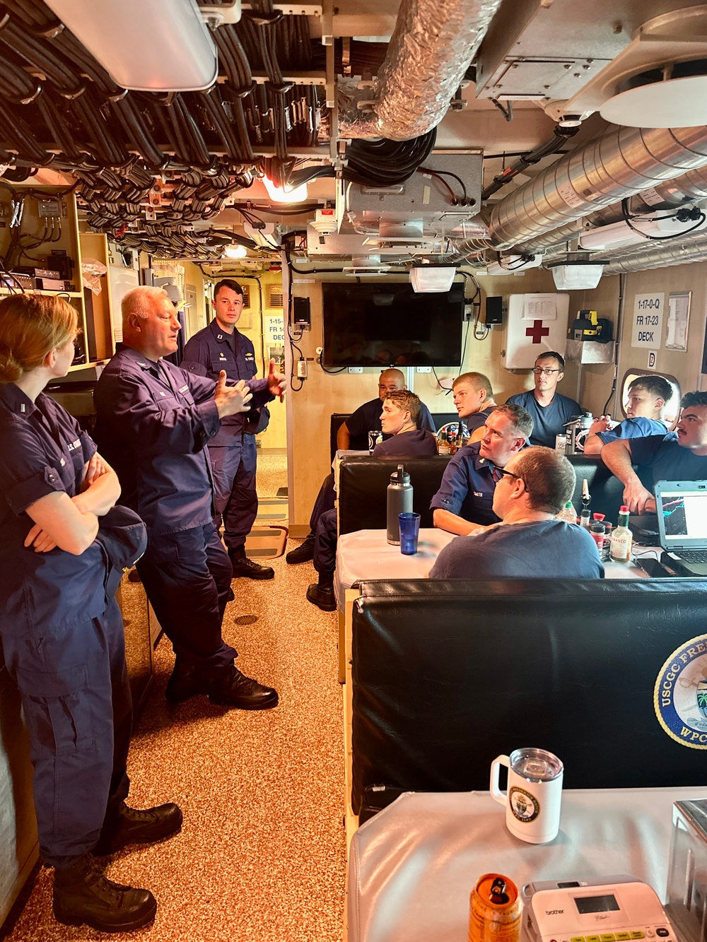 Father Daniel Mode visits U.S. Coast Guard in Guam