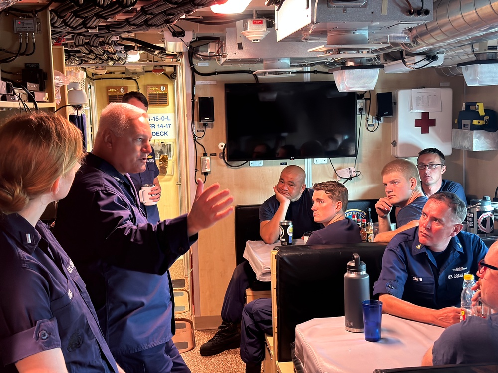 Father Daniel Mode visits U.S. Coast Guard in Guam