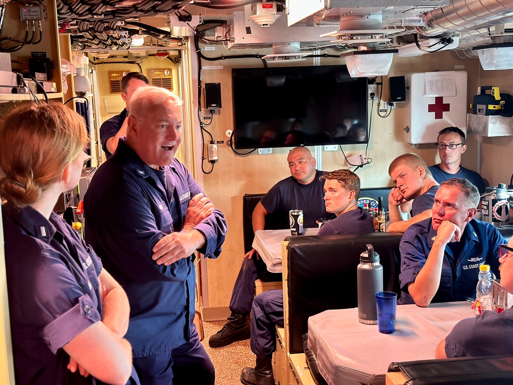 Father Daniel Mode visits U.S. Coast Guard in Guam