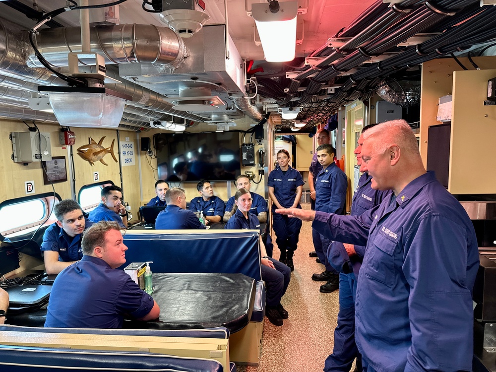 Father Daniel Mode visits U.S. Coast Guard in Guam