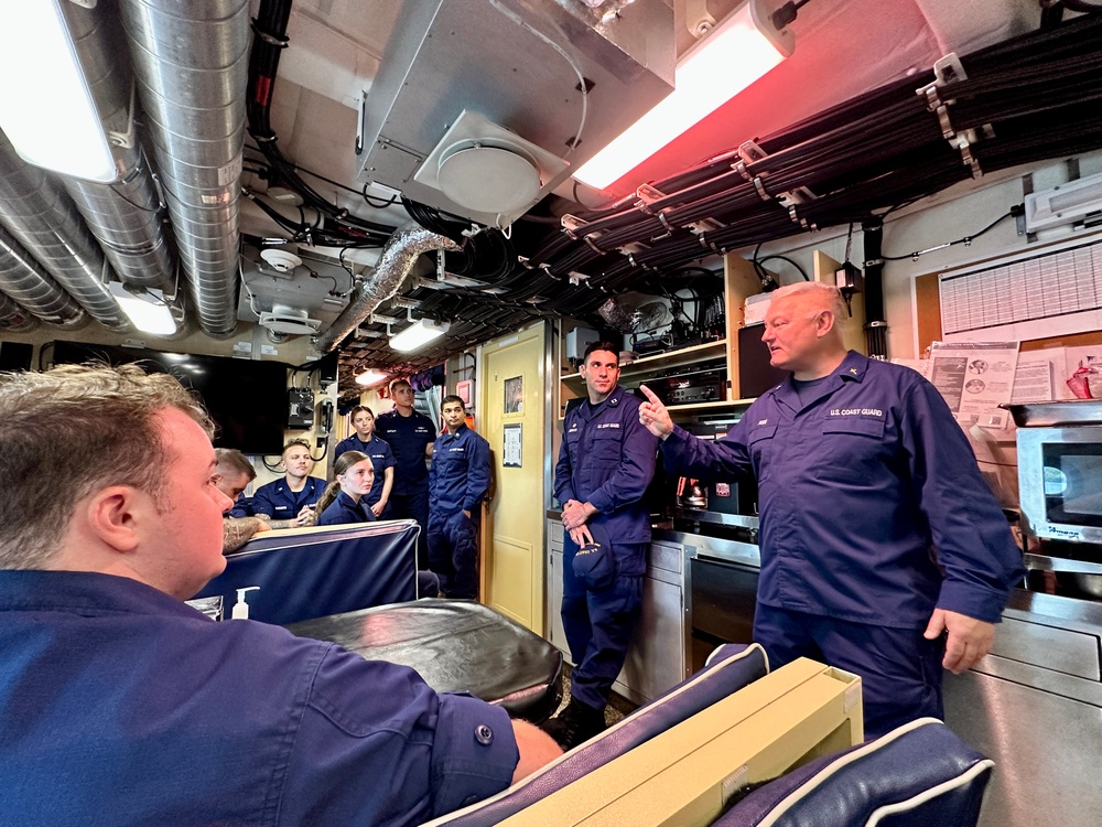 Father Daniel Mode visits U.S. Coast Guard in Guam