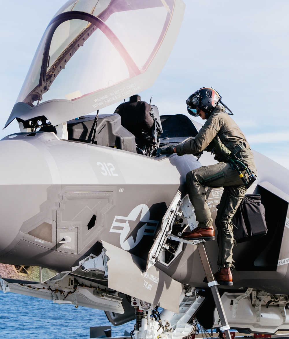 Lt. Cmdr. Martin Doerr Takes Off