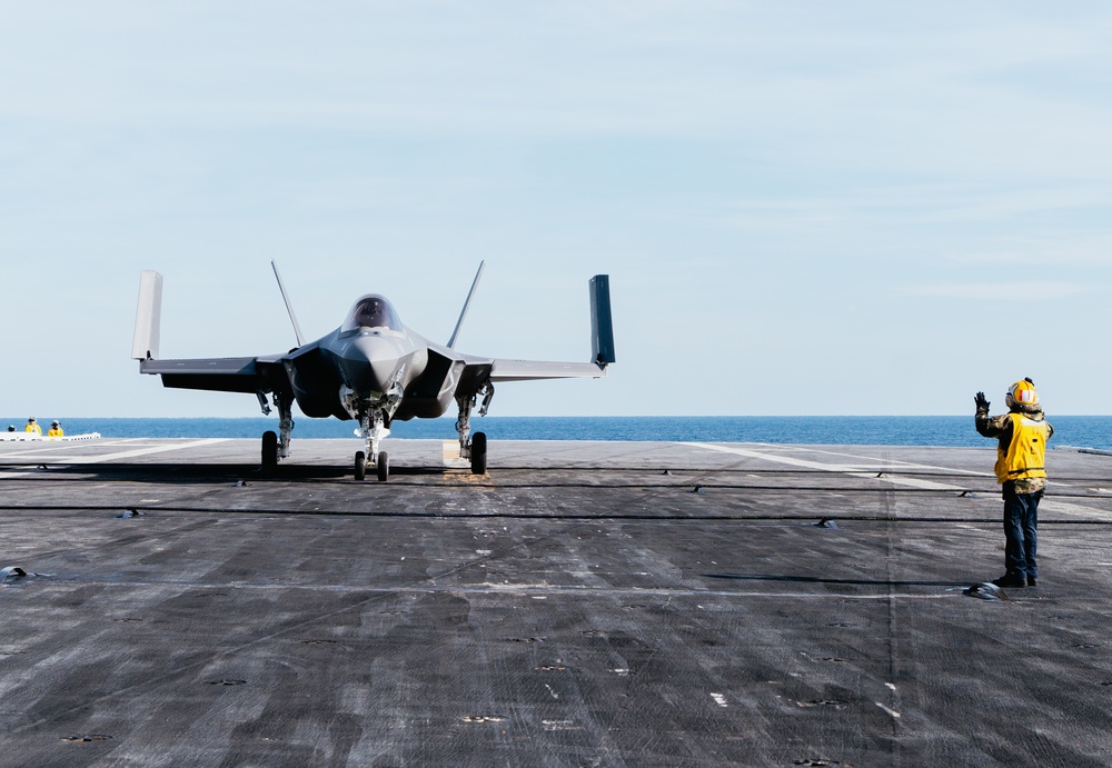 Lt. Cmdr. Martin Doerr Takes Off