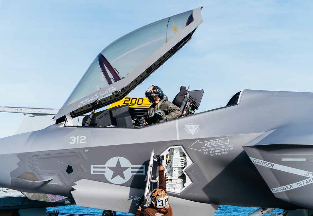 Lt. Cmdr. Martin Doerr Takes Off