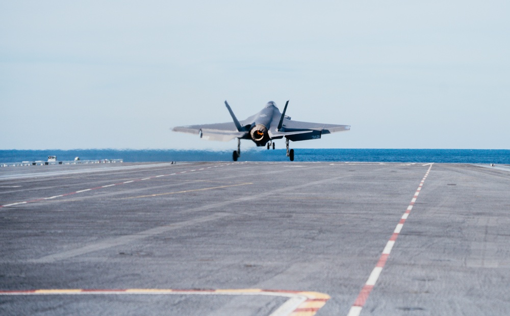 Lt. Cmdr. Martin Doerr Takes Off