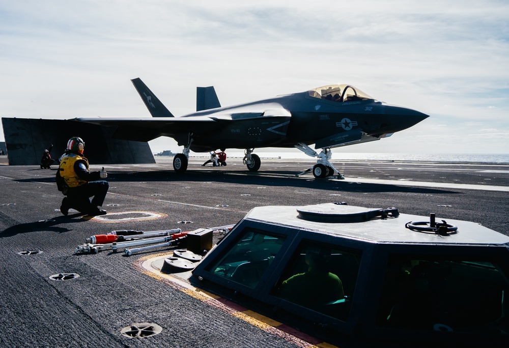 Lt. Cmdr. Martin Doerr Takes Off