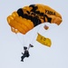 Soldiers from Army Golden Knights jump into Gillette Stadium for the 124th Army Navy football game