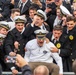 Cadets from the U.S. Naval Academy watch the 124th Army Navy football game
