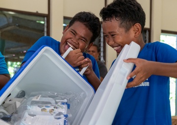 Angaur receives supply bundles for OCD 23