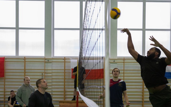 Task Force Marne, NATO Allied troops participate in volleyball tournament in Poland