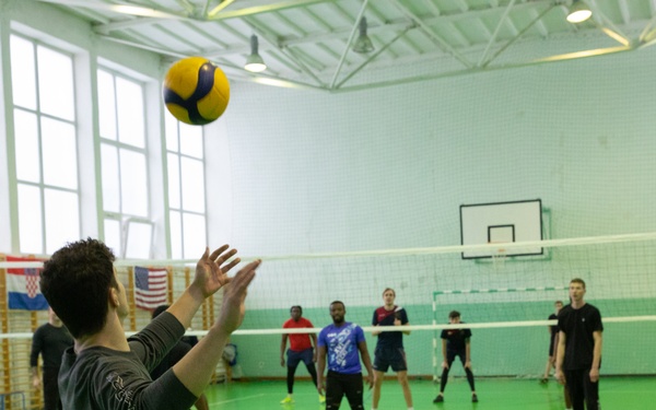 Task Force Marne, NATO Allied troops participate in volleyball tournament in Poland