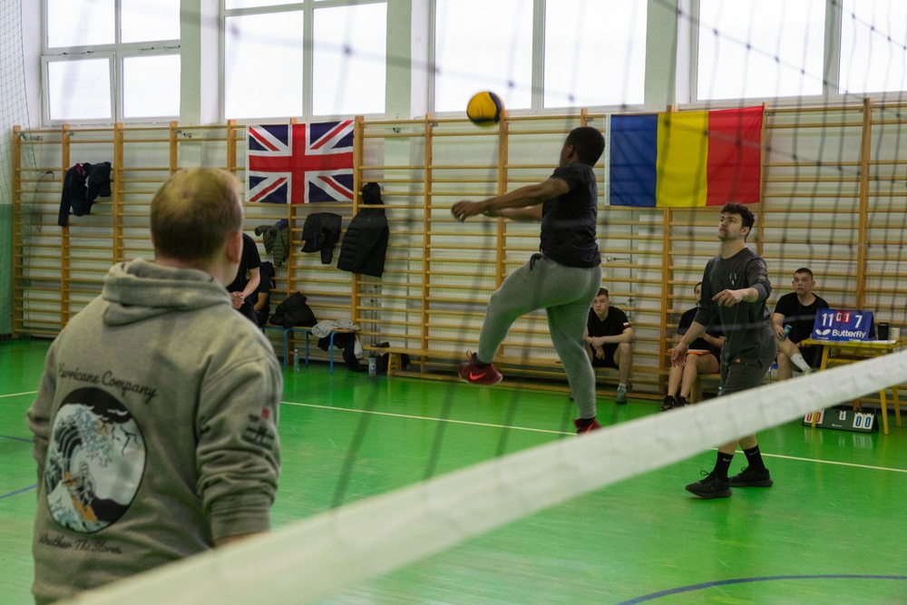 Task Force Marne, NATO Allied troops participate in volleyball tournament in Poland