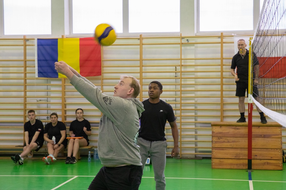 Task Force Marne, NATO Allied troops participate in volleyball tournament in Poland