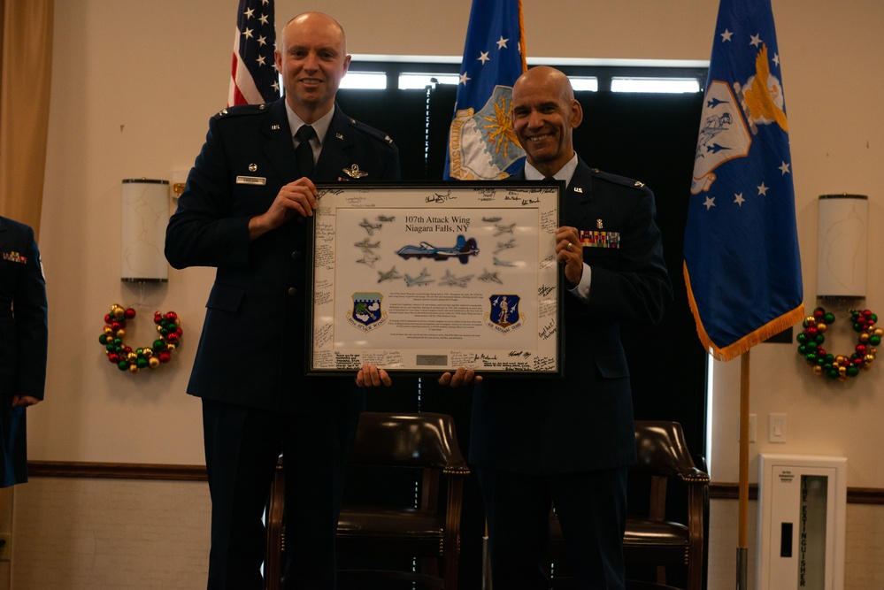 Col. Eric Laughton retires from the 107th Attack Wing