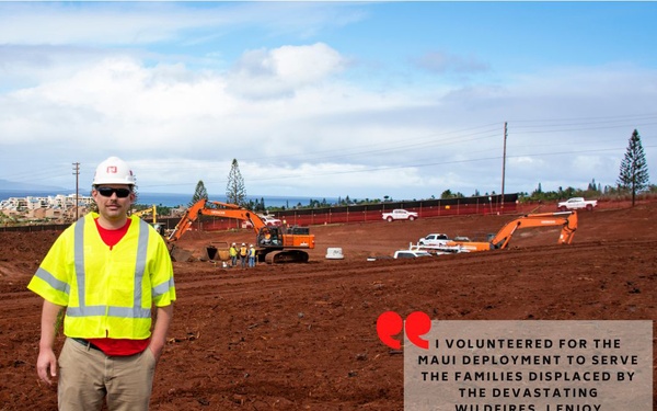 Hawaiʻi Wildfires Response Mission USACE Employee Spotlight – Justin Lind