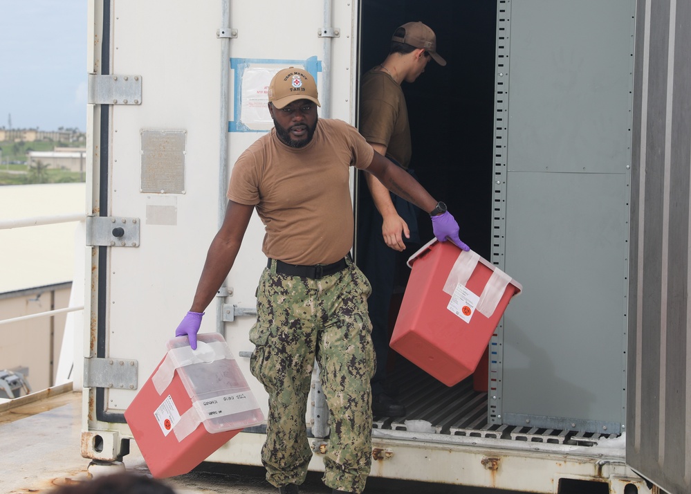 Pacific Partnership 2024-1: USNS Mercy Supply Onload in Guam