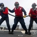 USS Dewey (DDG 105) Conducts Aircraft Firefighting Drill While Operating in the East China Sea