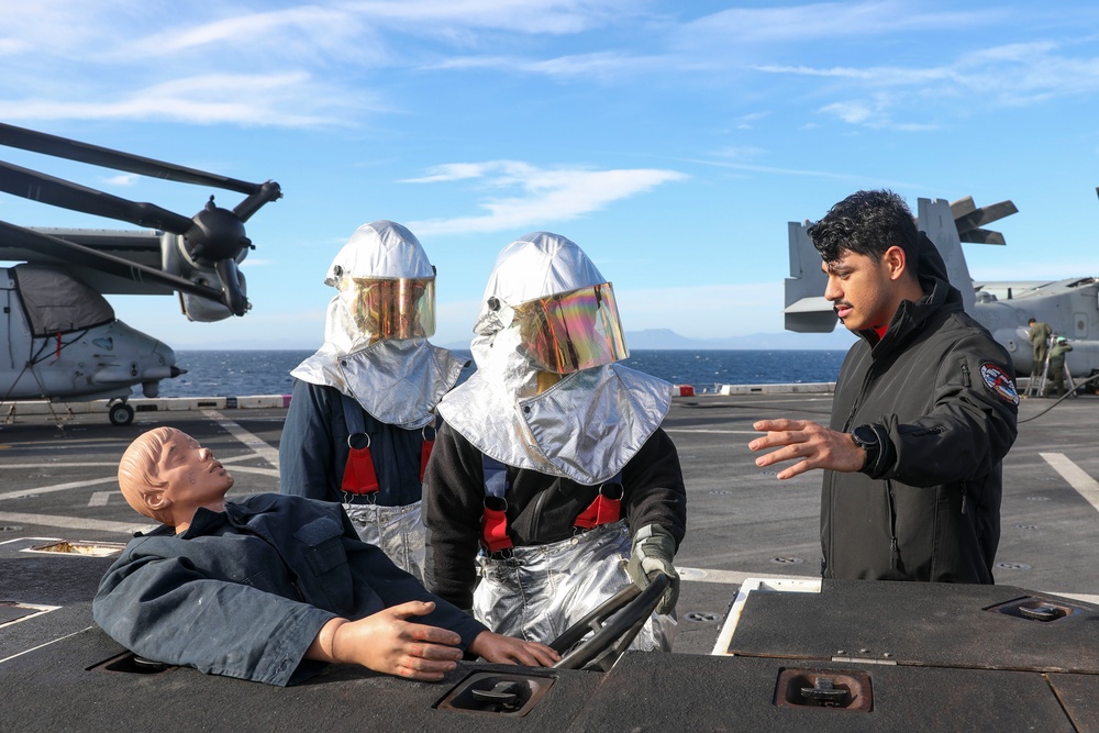 Flight Deck Firefighting Training