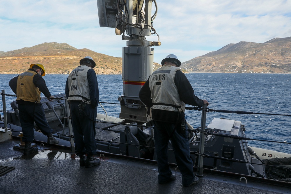 USS Mesa Verde Small Boat Operations