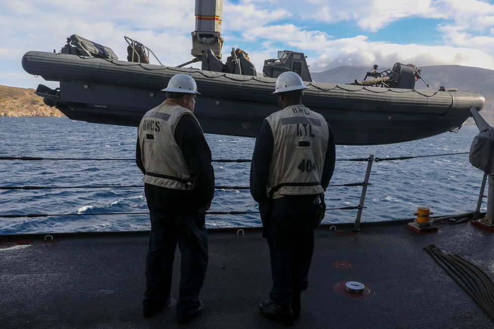 USS Mesa Verde Small Boat Operations