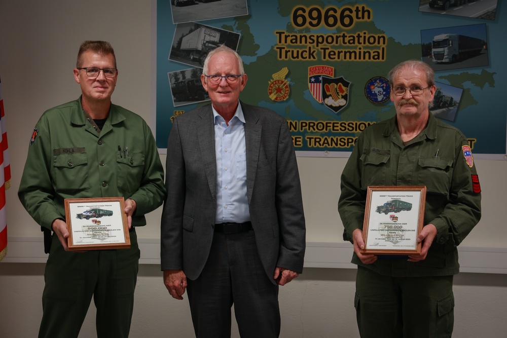 6966th Transportation Truck Terminal Farewell and Award Ceremony