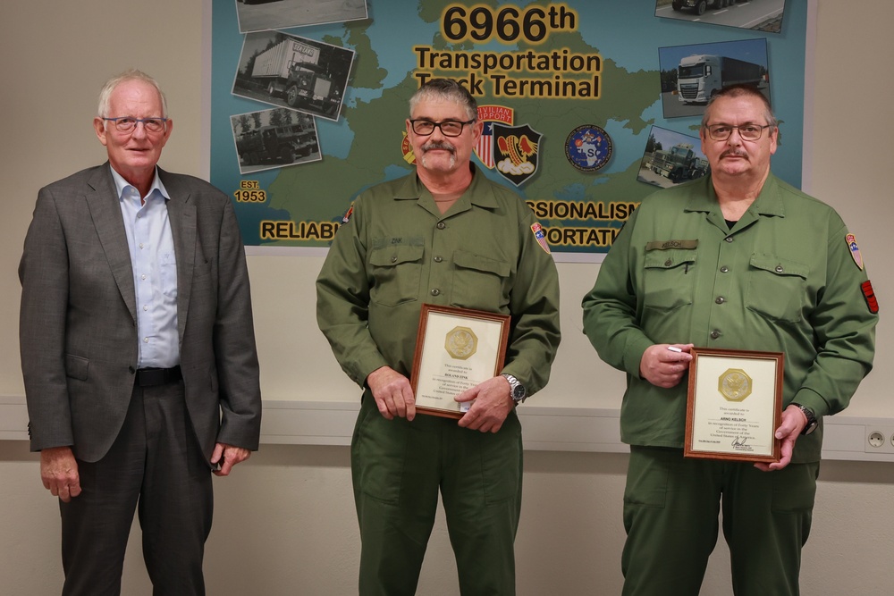 6966th Transportation Truck Terminal Farewell and Award Ceremony