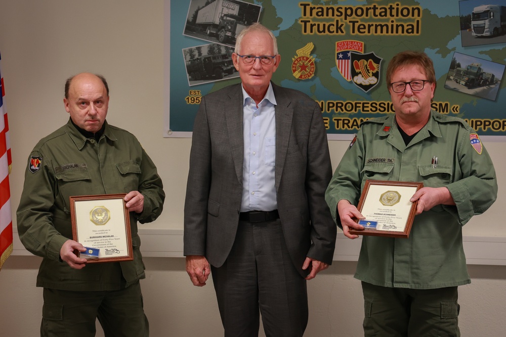 6966th Transportation Truck Terminal Farewell and Award Ceremony