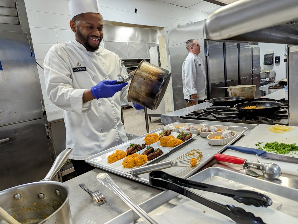 10th Mountain Division culinary specialists test their skills at Chef of the Quarter cookoff