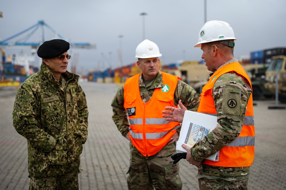 21st Theater Sustainment Command Supports First Port Operation in Portugal