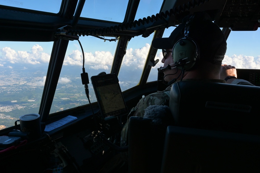 Hurlburt Field conducts operations over the Caribbean