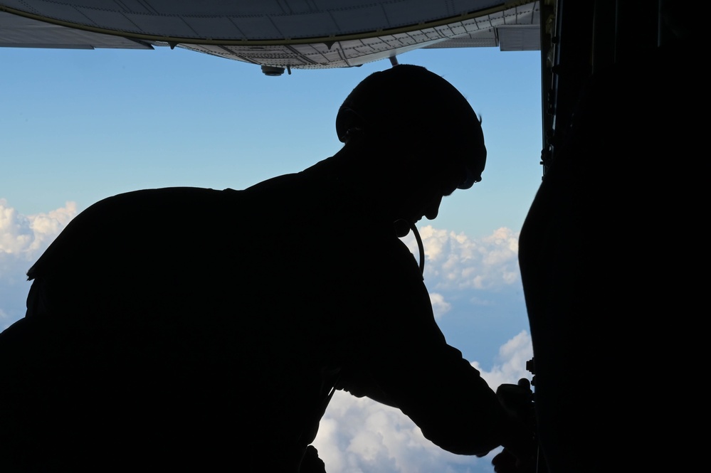 Hurlburt Field conducts operations over the Caribbean