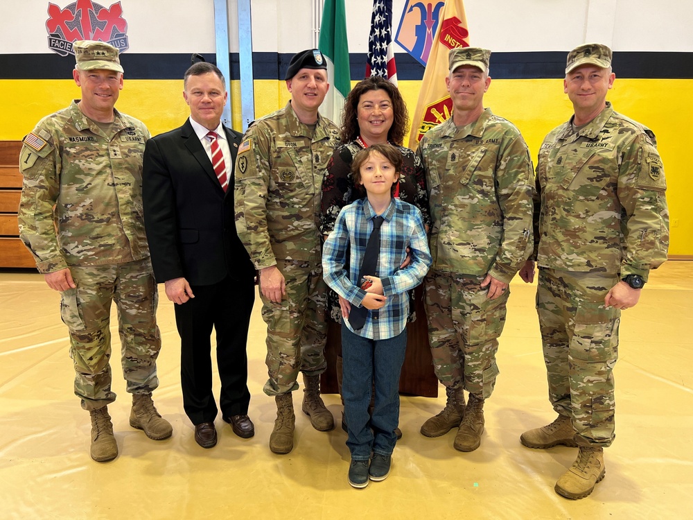 Command Sgt. Major Dyon reflects on time with USAG Italy