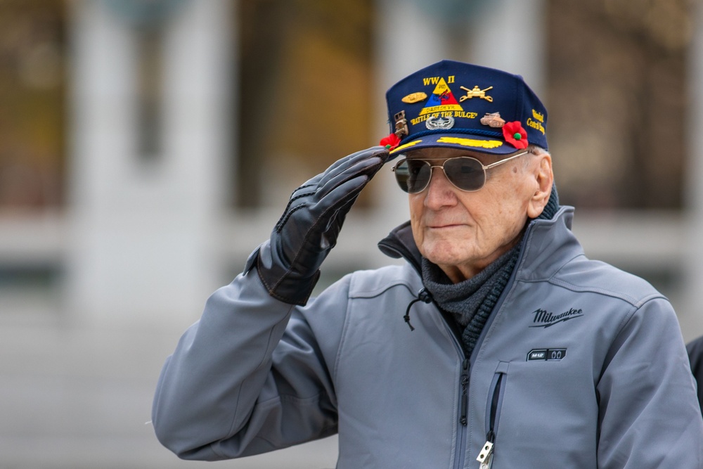 Joint Armed Forces Color Guard Honors Pearl Harbor Anniversary