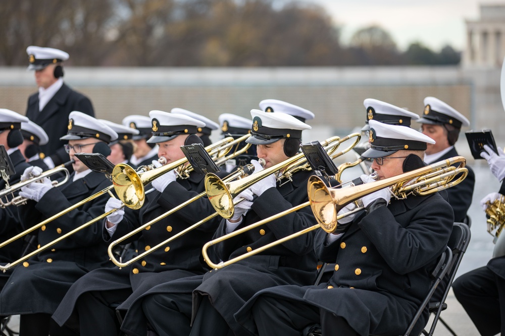 Joint Armed Forces Color Guard Honors Pearl Harbor Anniversary