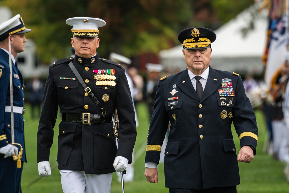 Armed Forces Farewell Tribute in honor of Army Gen. Mark Milley