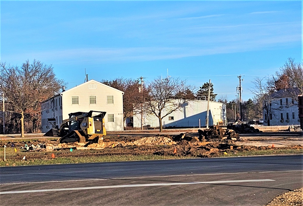 Continued building demolition in Fort McCoy’s 1600 block makes way for more transformation by construction