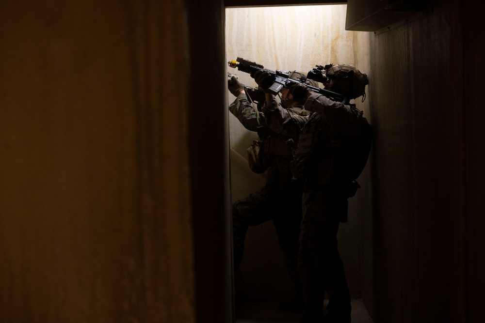 MARSOC conducts small unit tactics training with 1/8