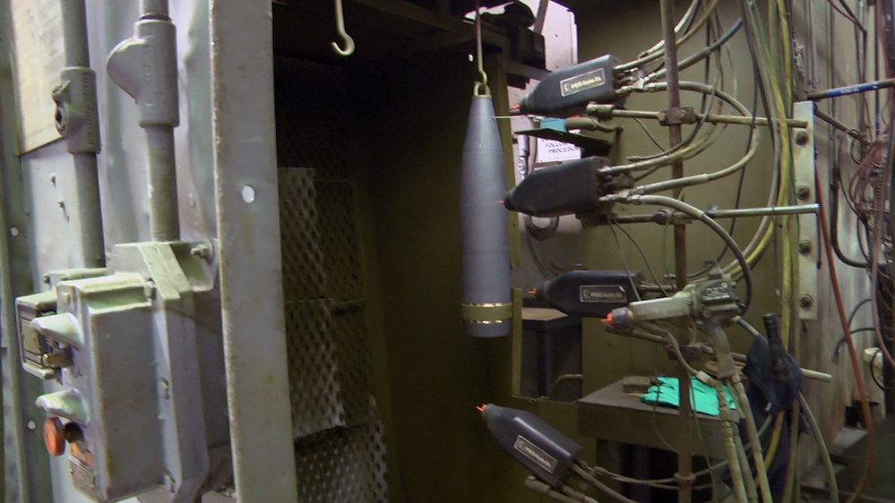 Paint Process at Scranton Army Ammunition Plant