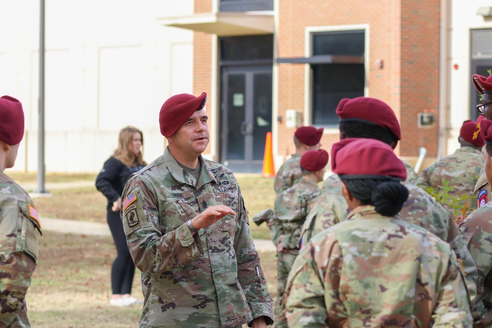 82nd Airborne Division Sustainment Brigade Beret Donning Ceremony