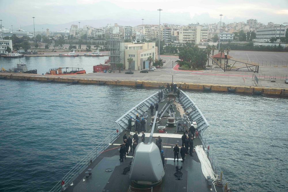 USS Normandy Ports in Piraeus, Greece