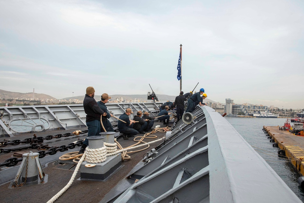 USS Normandy Ports in Piraeus, Greece